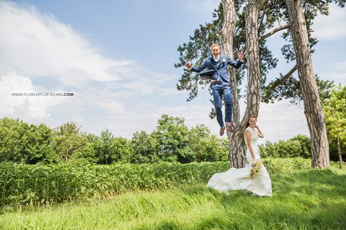Couple wedding Château de Seyre