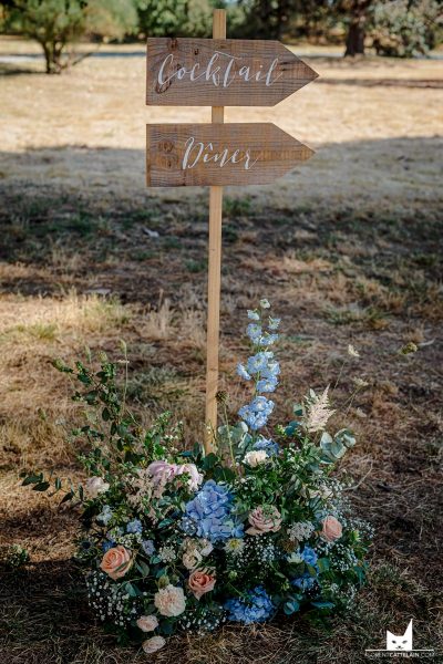 Décoration de mariage au domaine du Beyssac